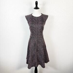 MM. Lafleur Womens Size 2 Toi Dash Jacquard Pattern‎ Woven Fit and Flare Dress